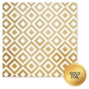 Paper Rose - Gold Foil Lavender & Roses 12x12 Deluxe Paper Collection