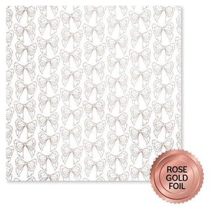 Paper Rose - Rose Gold Foil Lavender & Roses 12x12 Deluxe Paper Collection