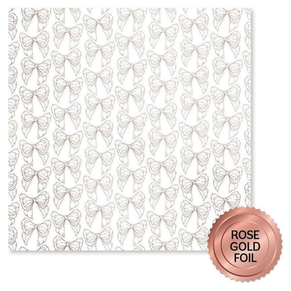 Paper Rose - Rose Gold Foil Lavender & Roses 12x12 Deluxe Paper Collection