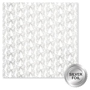 Paper Rose - Silver Foil Lavender & Roses 12x12 Deluxe Paper Collection
