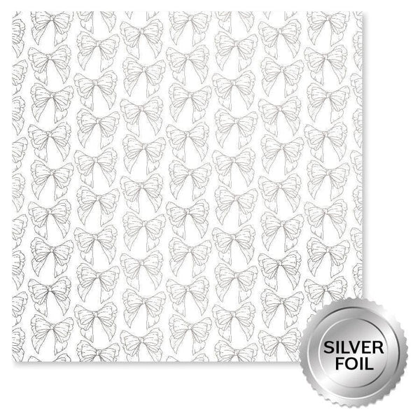 Paper Rose - Silver Foil Lavender & Roses 12x12 Deluxe Paper Collection