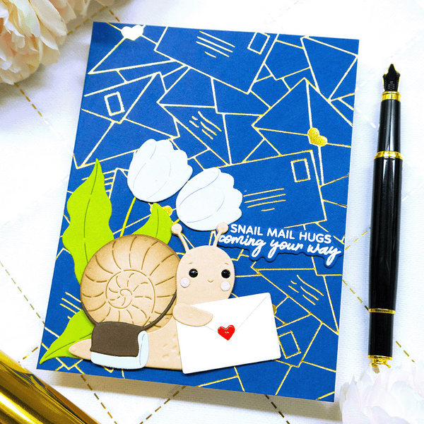 Scattered Letters -  Glimmer Hot Foil Kit of the Month (Plates & Die Only)