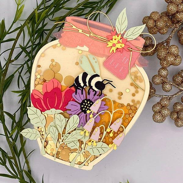 Honey Bee Jar - Large Die of the Month