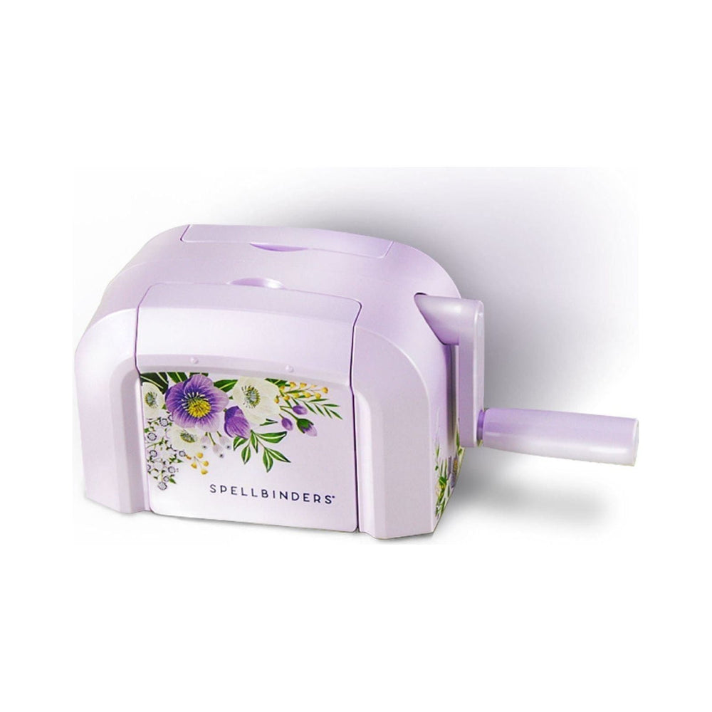 Exclusive Platinum Scout Lilac Shimmer 2024 Die Cutting and Embossing Machine - 3.5" Platform with cutting plates, base, die, & Embossing folder