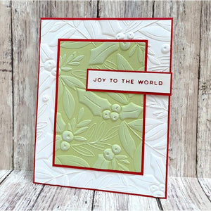Holly & Foliage 3D Embossing Folder by Yana Smakula