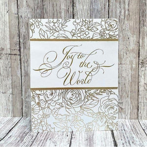Winter Rose Background BetterPress and Stencil Bundle from the Handmade Holidays Collection