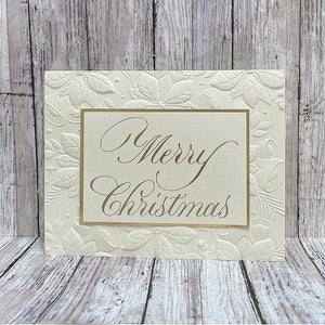 Copperplate Merry Christmas Press Plate by Paul Antonio