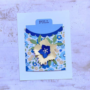 Tabbed In & Out Sentiments Clear Stamp & Die Set by Wendy Vecchi