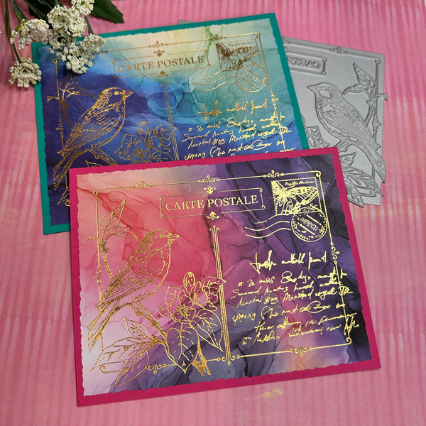 Post Card Hello - Press & Foil Plate of the Month