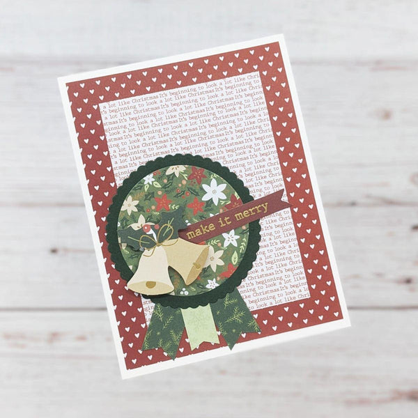Make It Merry Sentiments Etched Dies