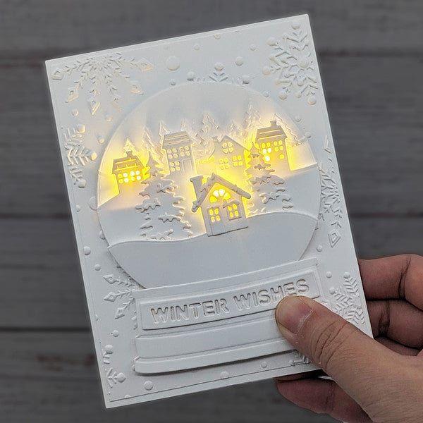 Simon's Snow Globe Etched Dies by Simon Hurley