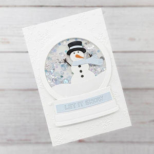 Snowman Scene Etched Dies by Simon Hurley