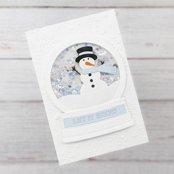 Snowman Scene Etched Dies by Simon Hurley
