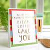 All of My Favorite Things Glimmer Hot Foil Plate from the Glimmer Cardfront Sentiments Collection