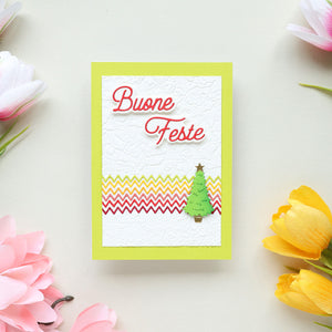 Italian Holiday Sentiments Etched Dies