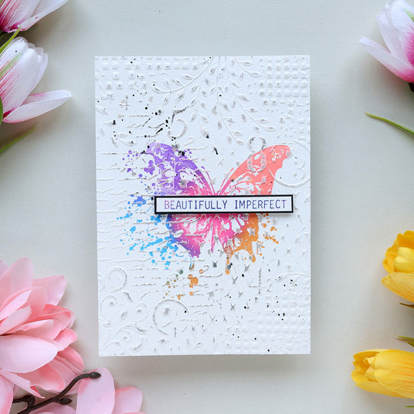 Distress Mix 3D Embossing Folder