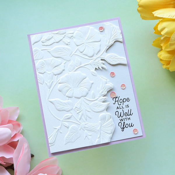 Petunia Cascade 3D Embossing Folder by Susan Tierney-Cockburn