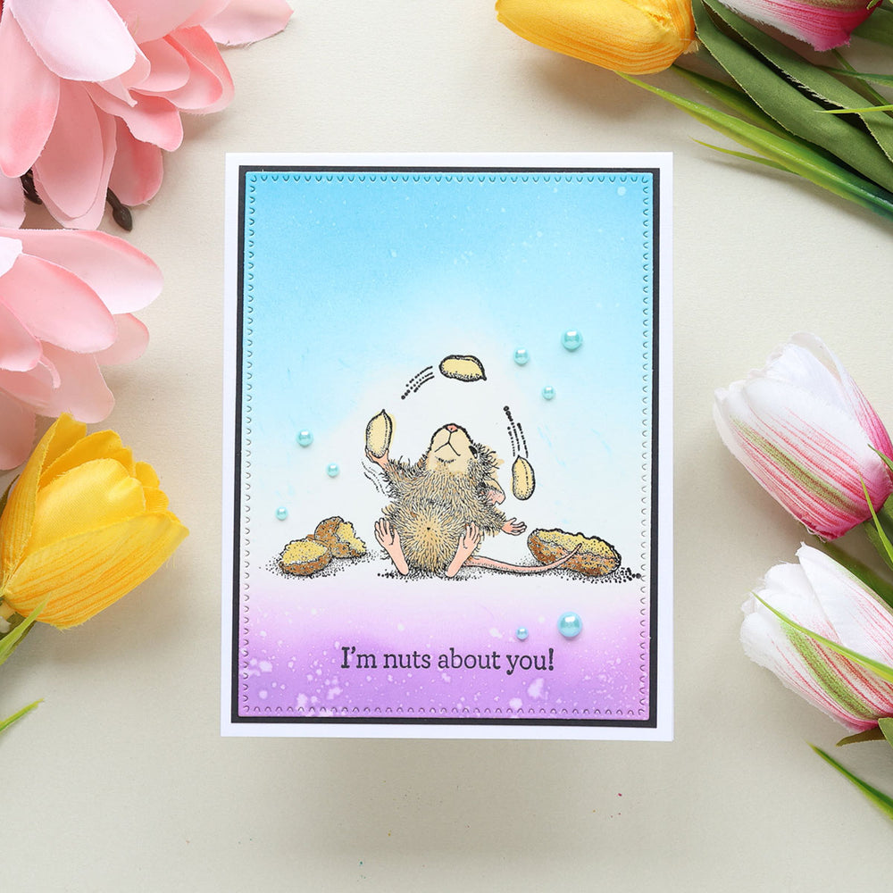 House-Mouse Nuts about You Cling Stamp Set