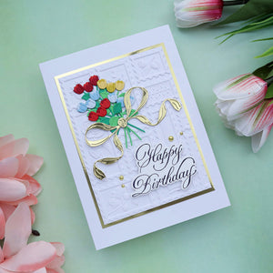 Copperplate Happy Birthday and Everything BetterPress Plate & Die Set by Paul Antonio