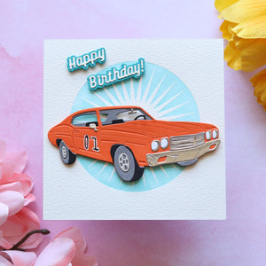 Muscle Car Etched Dies by Mindy Eggen