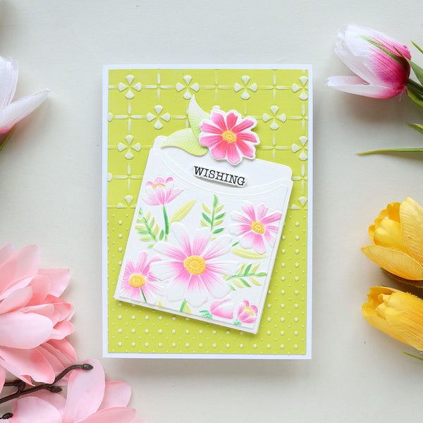 Thank You Bouquet 3D Folder and Stencil Bundle  by Wendy Vecchi