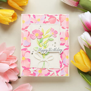 Petal Burst Layered Stencil