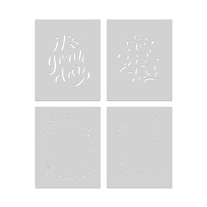 It's Your Day Confetti Layering Stencils of the Month - March 2025