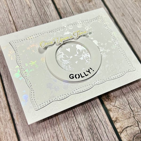 Classic Mouse Wedding Sentiments Press + Foil Plate & Die Set