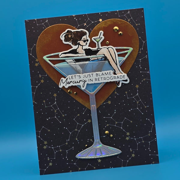 Martini Mood BetterPress Plate & Die Set