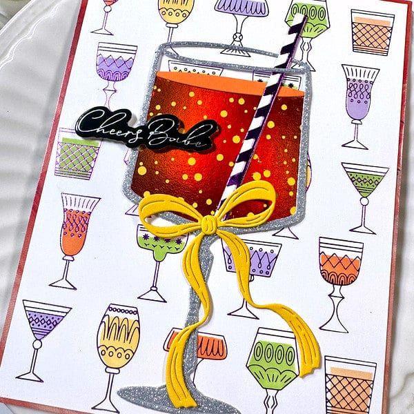 Cheers Sentiments Press Plate & Die Set