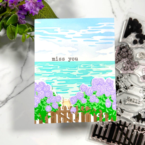 Coastal Blooms HeroScape Clear Stamp Set