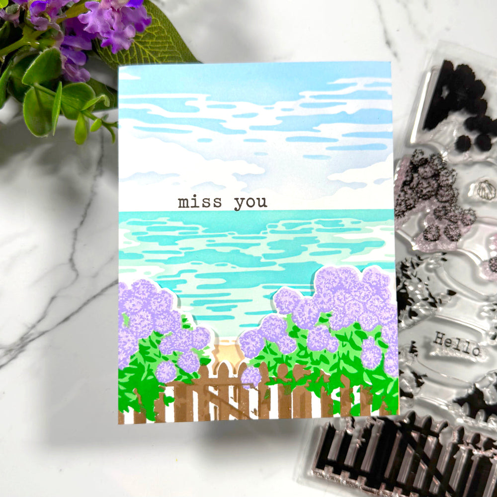 Coastal Blooms HeroScape Stamp & Cut
