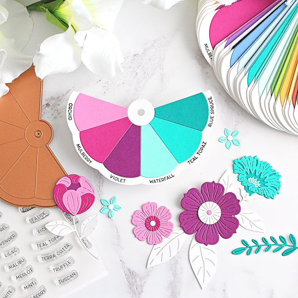 Color Swatch Wheel Etched Dies