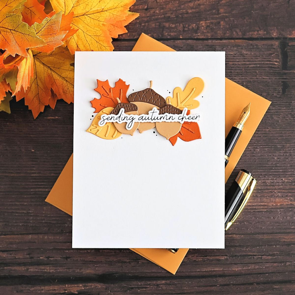 Autumn Sentiments BetterPress Plate & Die Set by Kelly Bangs