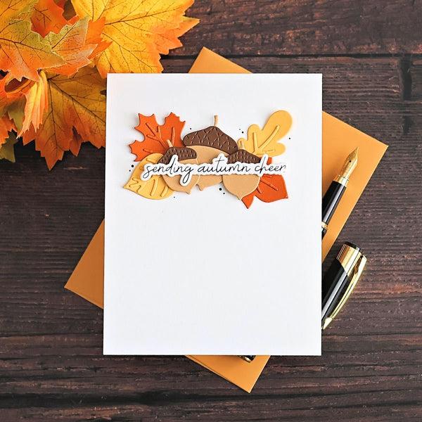 Autumn Sentiments BetterPress Plate & Die Set by Kelly Bangs