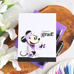 Classic Mouse Graduation Etched Dies
