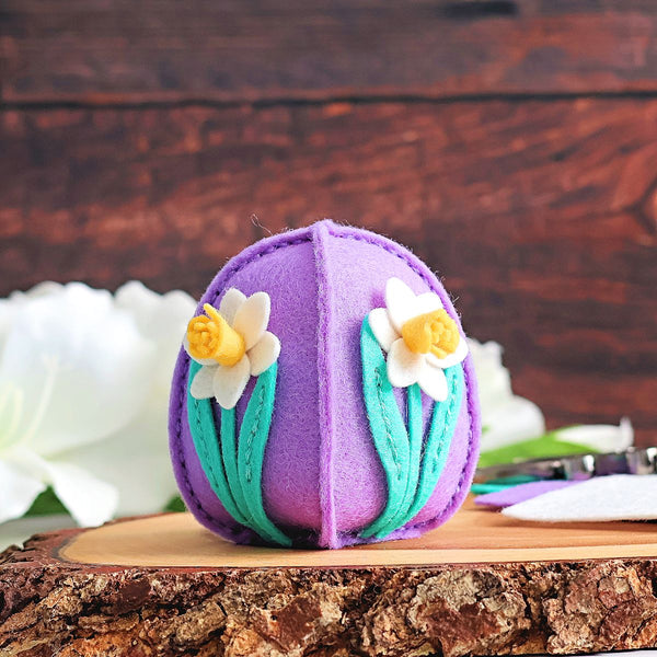 3D Eggs & Flowers Felt Décor Etched Dies by Sandi MacIver