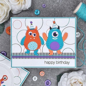 Monster Birthday Die and Clear Stamp Bundle