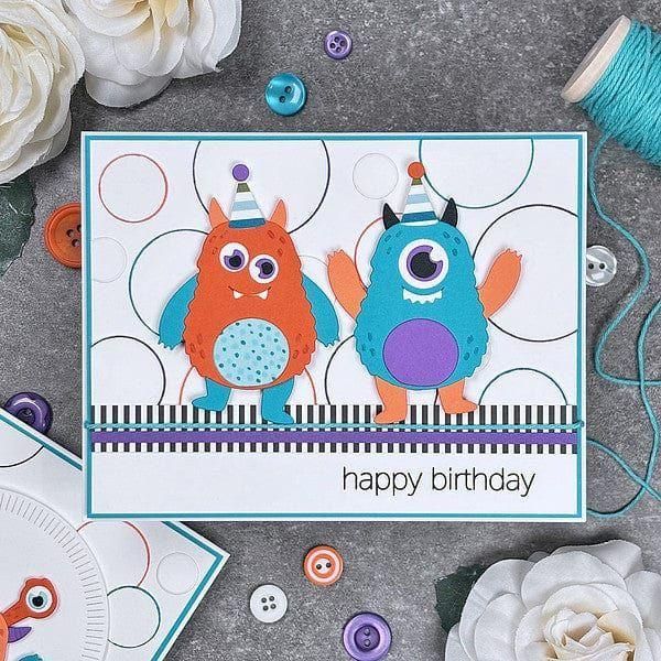 Monster Birthday Die and Clear Stamp Bundle