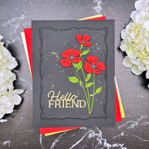 Playful Stitched Panels Etched Dies
