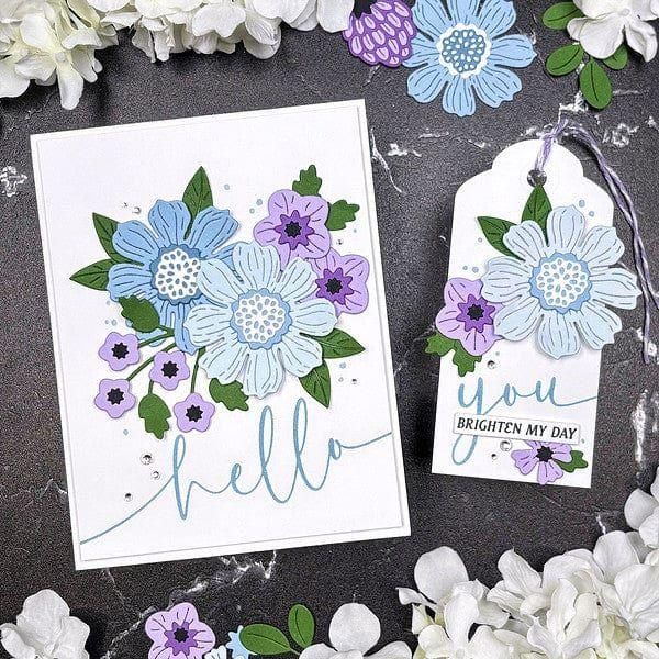 Vivid Blooms Etched Dies