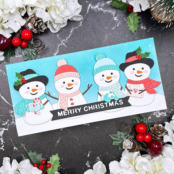 North Pole Sentiments Etched Dies by Simon Hurley