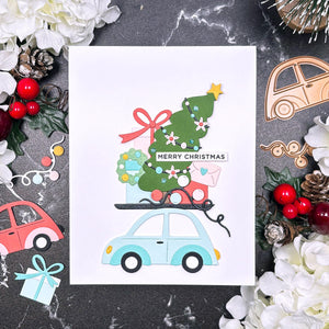 Yuletide Ride Etched Dies