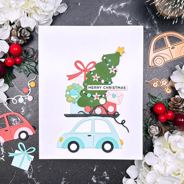 Yuletide Ride Etched Dies