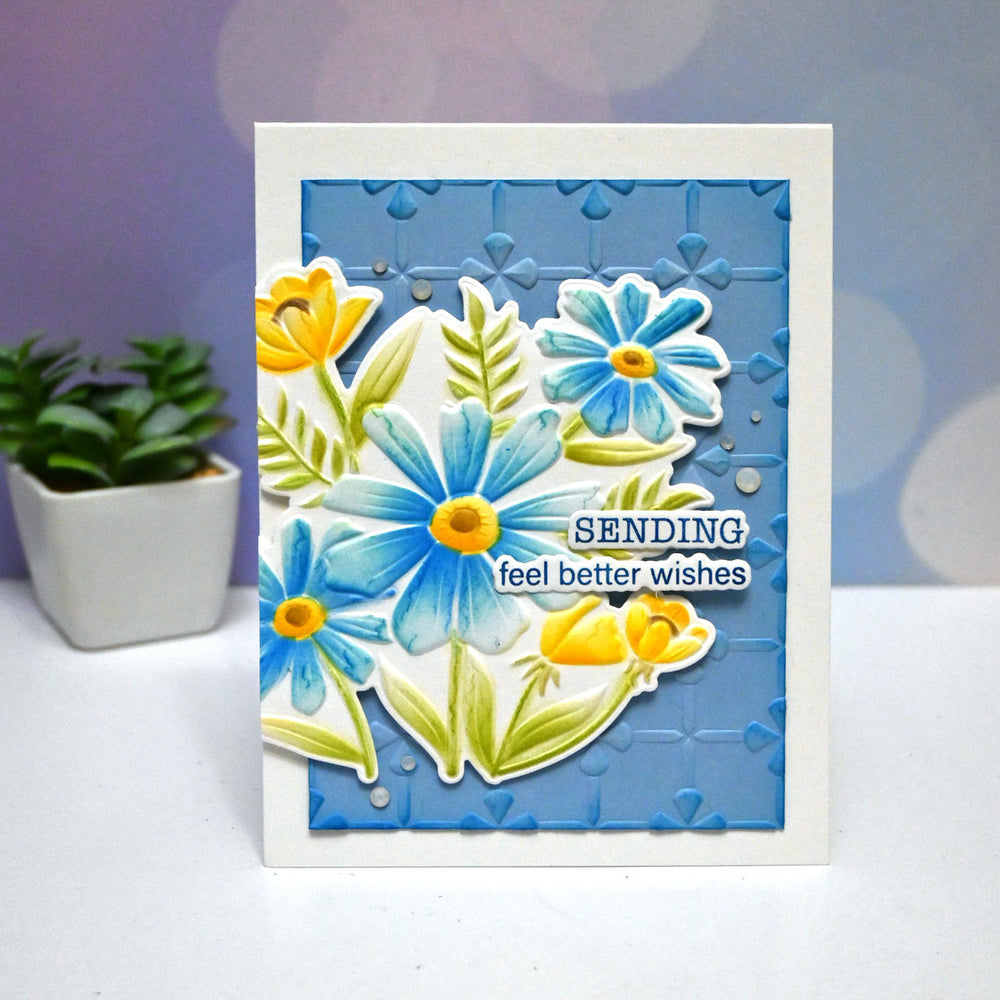 Thank You Bouquet 3D Folder and Stencil Bundle  by Wendy Vecchi