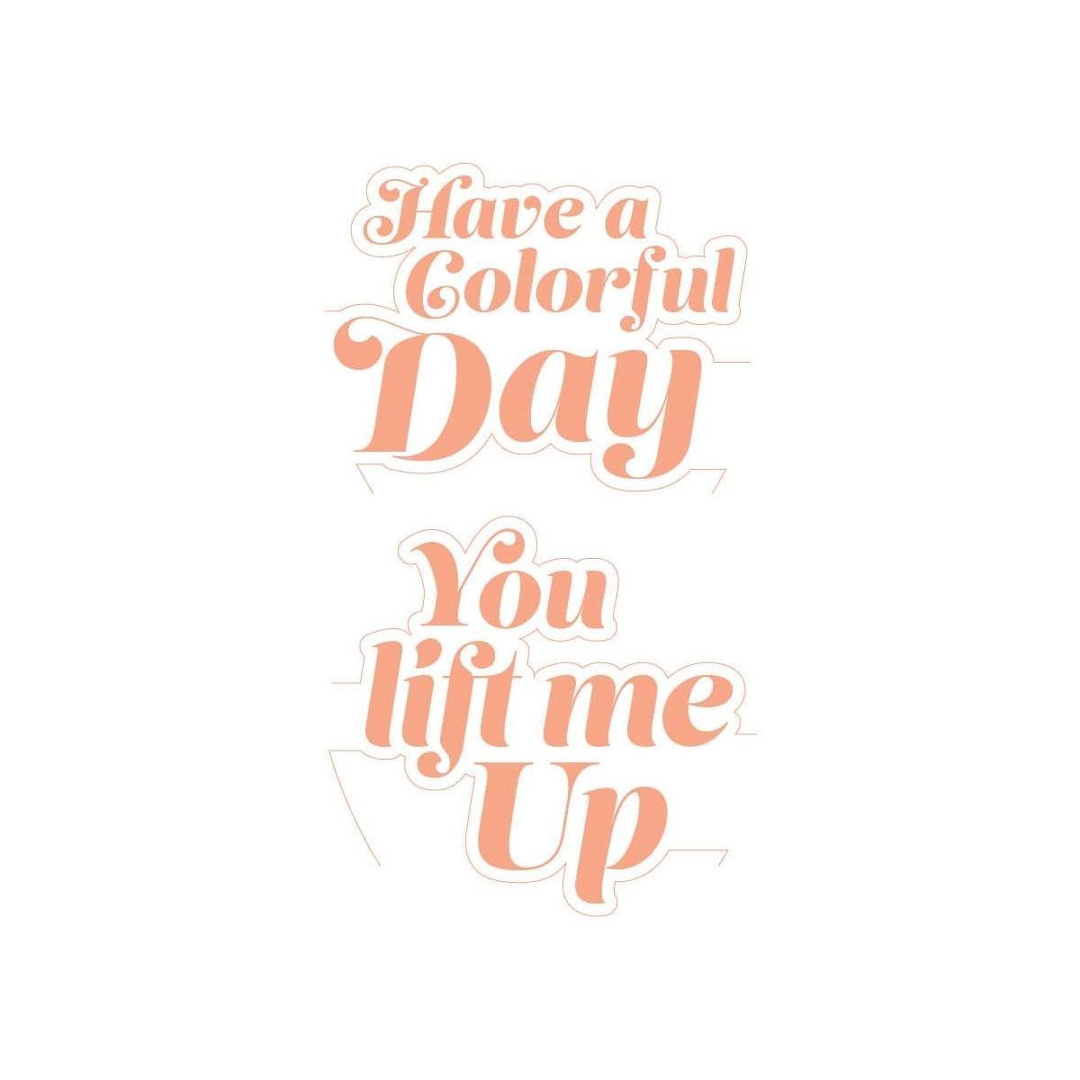 Balloon Greeting Sentiments Glimmer Hot Foil Plate Set - Coordinates with Glimmer Club