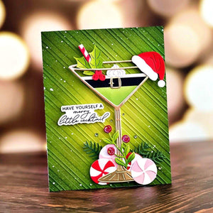 Christmas Cocktails Etched Dies