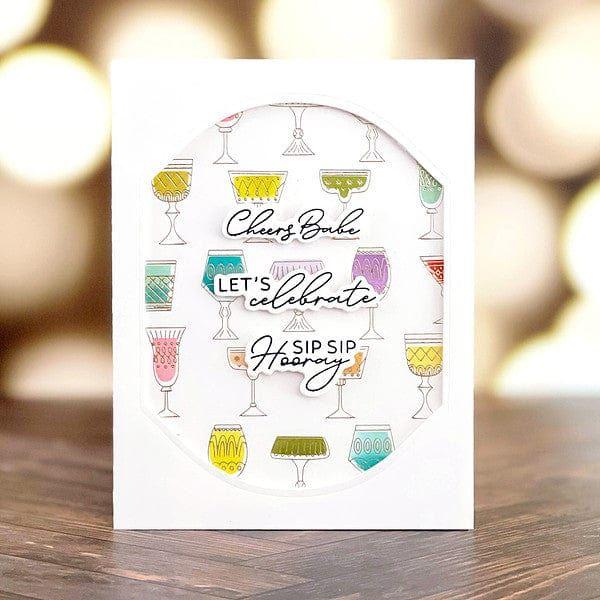 Cheers Sentiments Press Plate & Die Set
