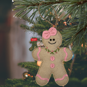 Felt Gingerbread Boy & Girl Etched Dies by Nichol Spohr