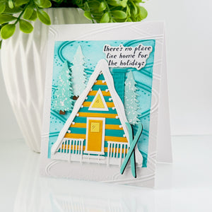 Ski-son's Greetings Sentiments BetterPress Plate & Die Set by Simon Hurley